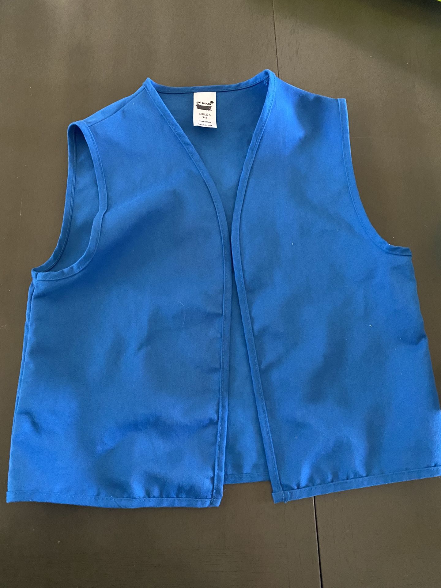 Girl Scout Daisy Vest. Size 7-8