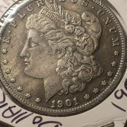 1901 Morgan Silver One Dollar 