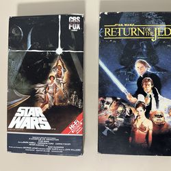 VHS Star Wars Rare - A New Hope 1984, Return of the Jedi - Tested