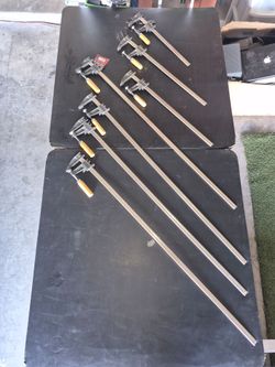Bar Clamps Set with Wood Handles