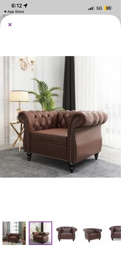 Brown Single Couch