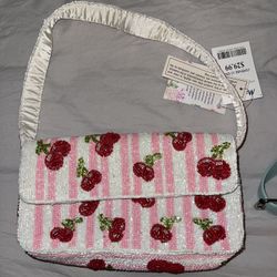 Cherry Beaded Bag