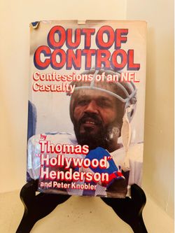 THOMAS “Hollywood” HENDERSON NFL LEGEND AUTHENTIC HAND SIGNED AUTOGRAPHED BOOK. First Edition 1987