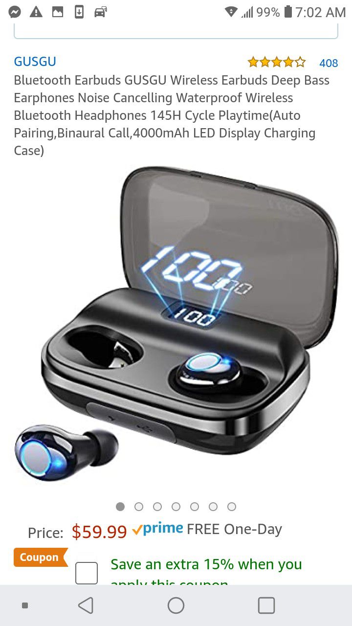 New! Deep base Bluetooth 5.0 waterproof earbuds
