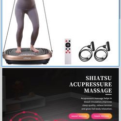 EILISON FitMaxx 3D XL Vibration Plate Exercise Machine - Whole Body Workout Vibration Platform w/Loop Bands