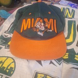Vintage 1990s Miami Hurricanes Taz Snapback