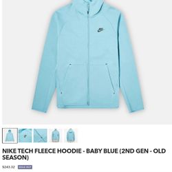 Nike Tech Fleece Hoodie Baby Blue Second Season Refurbished Set for Sale in Cleveland OH OfferUp