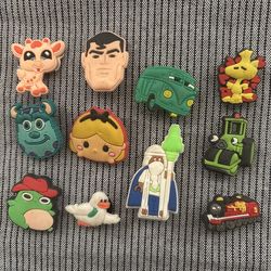 Assorted characters/croc charms