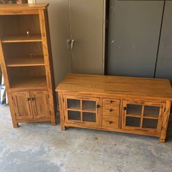 TV Stand & Book Shelf Or Media Stand 