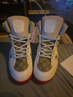 Gucci Basket white Demetra red