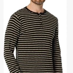 NWT Good Counsel $88 Retail Men's BLACK w/WHITE STRIPES Shirt