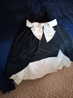 Black and White Formal Ball Gown Skirt