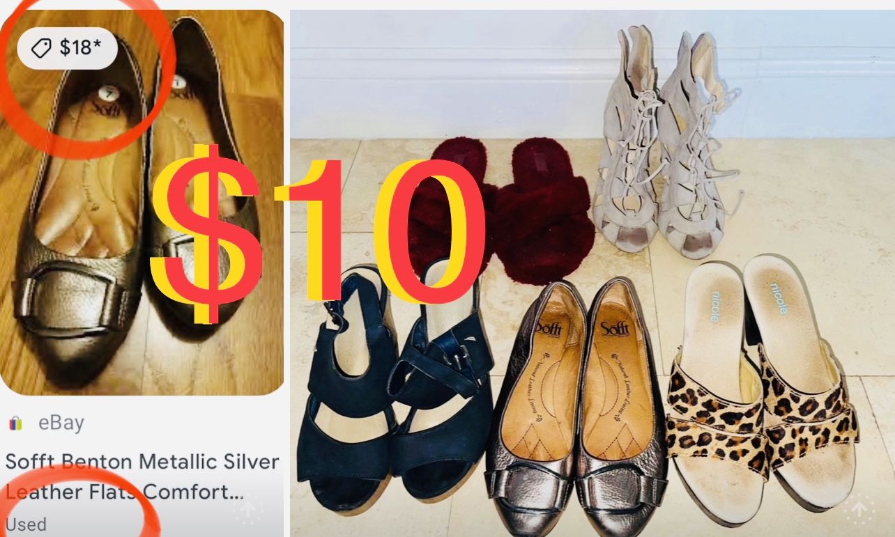 $10 For All women Shoes Size 6 in good condition all included wedges,heels,flats etc