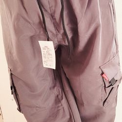 Women 4XL Cargo Pants Drawstring Jogger Pants Gray. US Sz Small