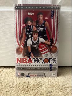 2025-26 Topps Hoops Basketball SEALED Hobby Box