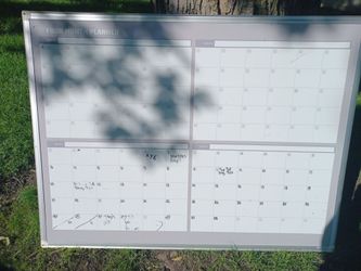 4 month planner white board