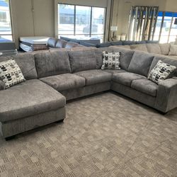 NEW Grey Sectional Sofa