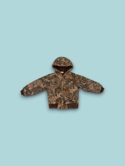 Vintage Carhartt woodland camo full zip jacket kids size 4-5 XXS