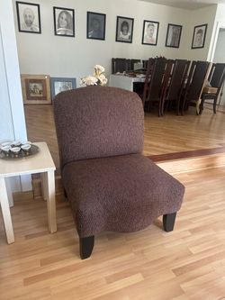 Two large upholstered chairs