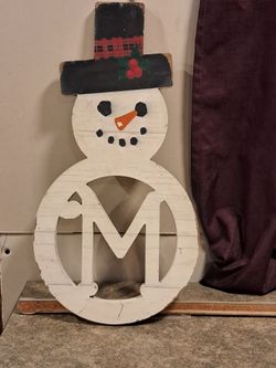 Snowman sign
