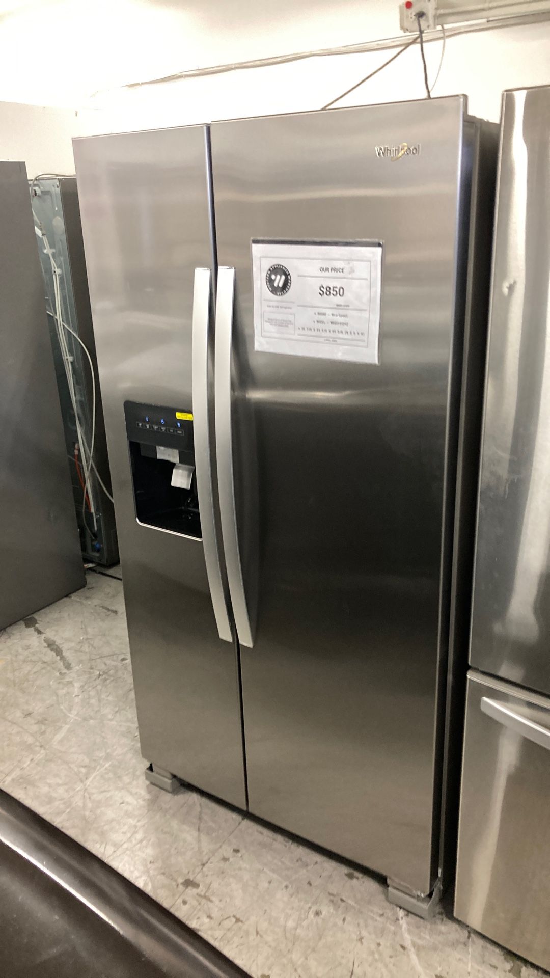 Whirlpool Side By Side 36 In Stainless Steel