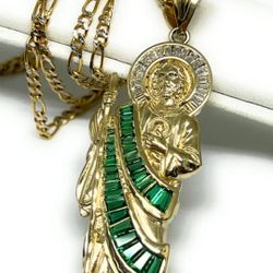 14k Gold San Judas Pendant 6g