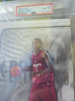 2003 Lebron 5x7 Flair Jumbo rookie /400 PSA POP 5 ony 1 higher plus free bonus