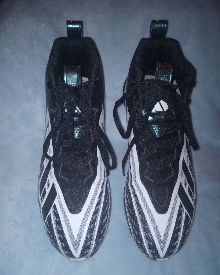 Adidas Freak Spark football cleats - black and white Men's sz 8