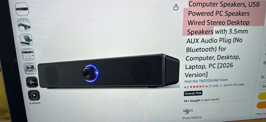 Computer Speakers, USB Powered PC Speakers 