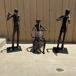 Bronze Sculpture Musicians