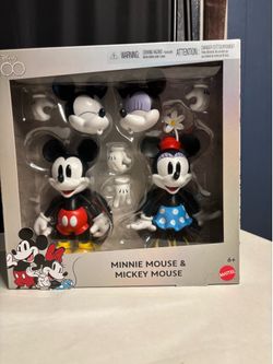 2022 Disney 100 Collectible Minnie Mouse & Mickey Mouse Figure Set