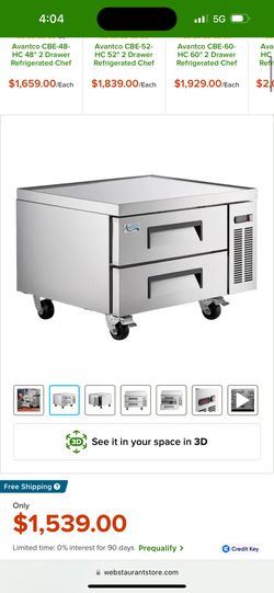 Enhanced Two Drawer Refrigerator Chef Base