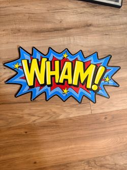 WHAM! Comic Pop Art Wall Sign