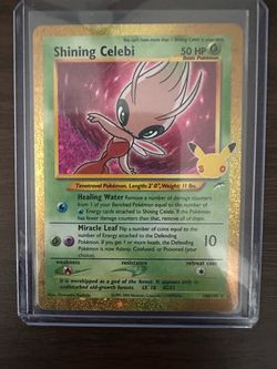 30th Celebration Shining Celebi Pokémon Card 106/105 Neo Destiny