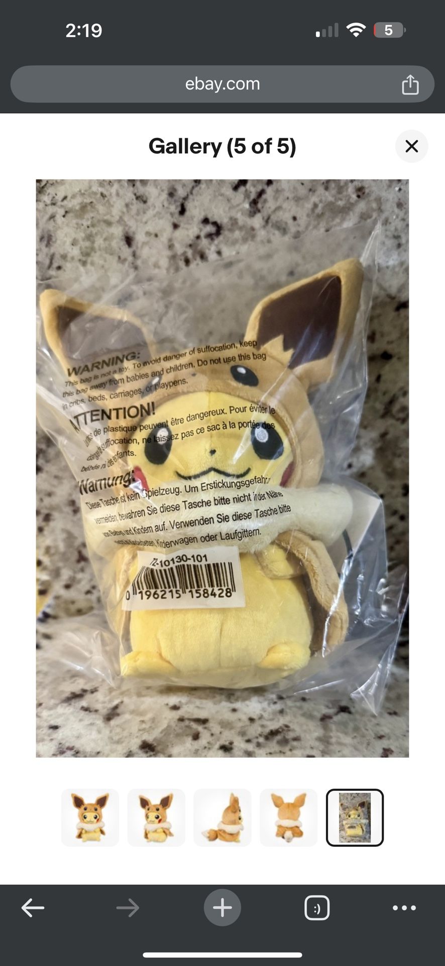 Pikachu Eevee Poncho Price Firm