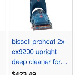 Bissell Deep Shampoo Carpet Cleaner ProHeat 2X
