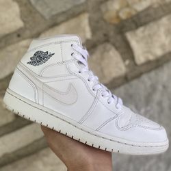 Air Jordan 1 Mid Retro White Cool Grey ( Pick Up Only ) Size 10Mens 