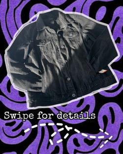 Punk Black Jean Jacket