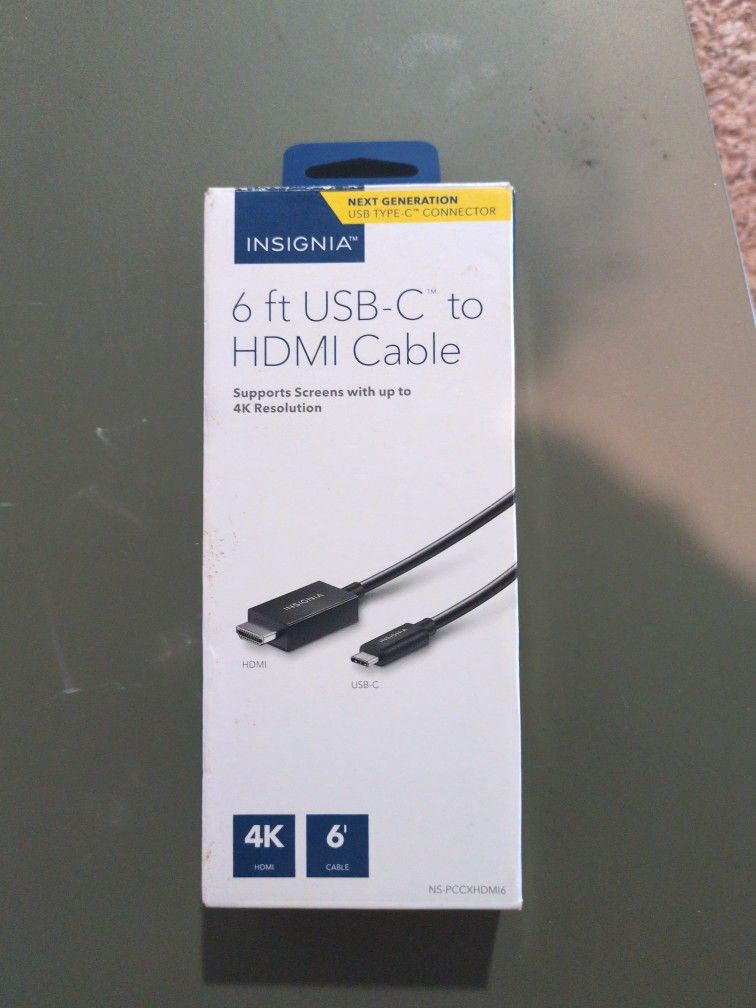 6 Foot USB-c To HDMI cable