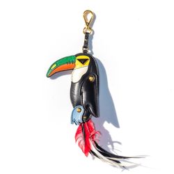 Prada Toucan Keychain Charm