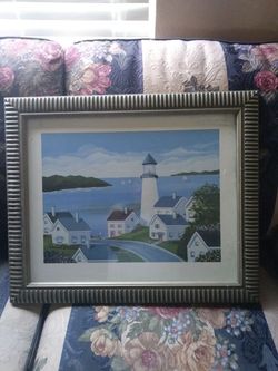 Framed painting