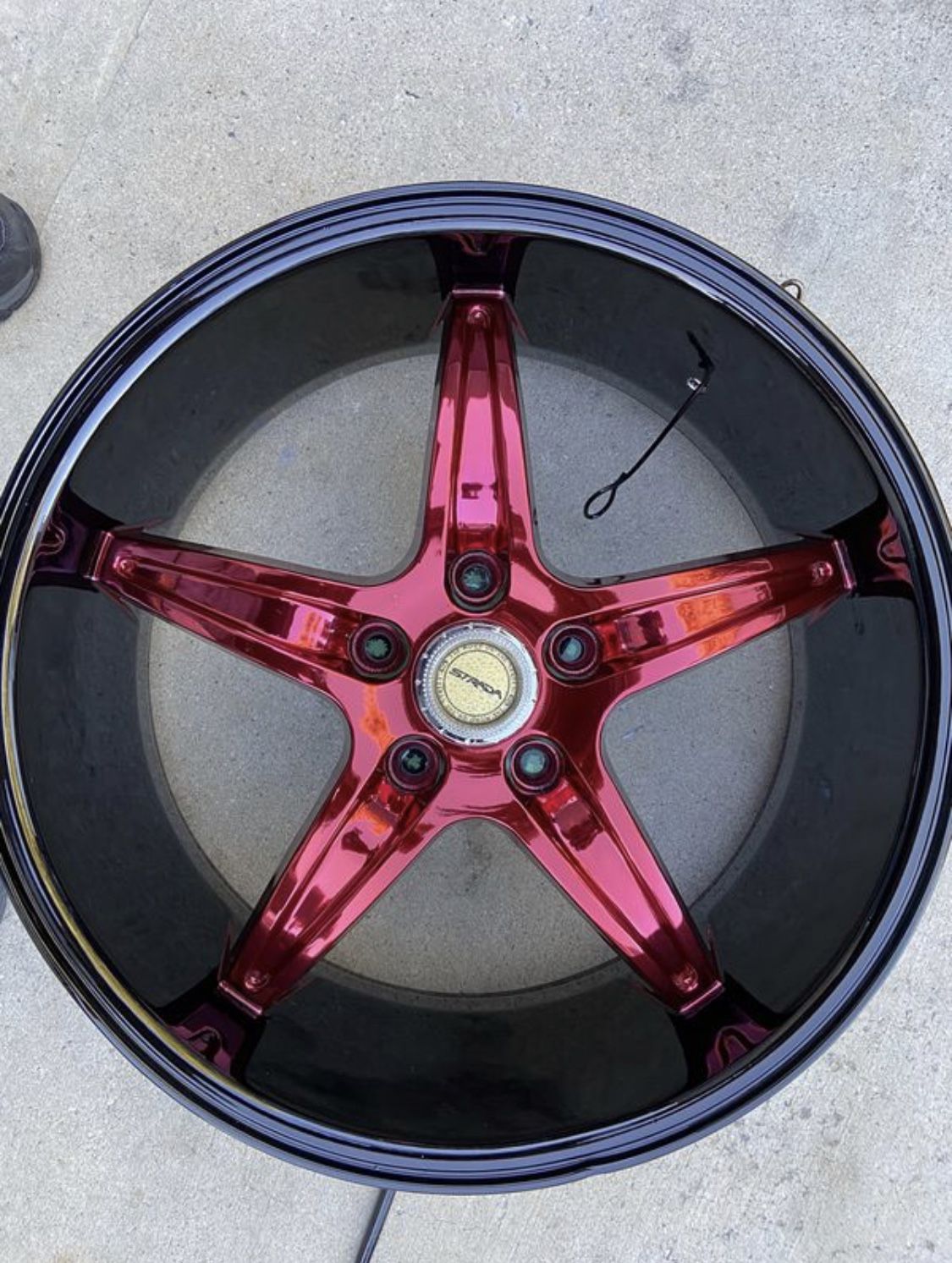 18 CANDY RED RIMS