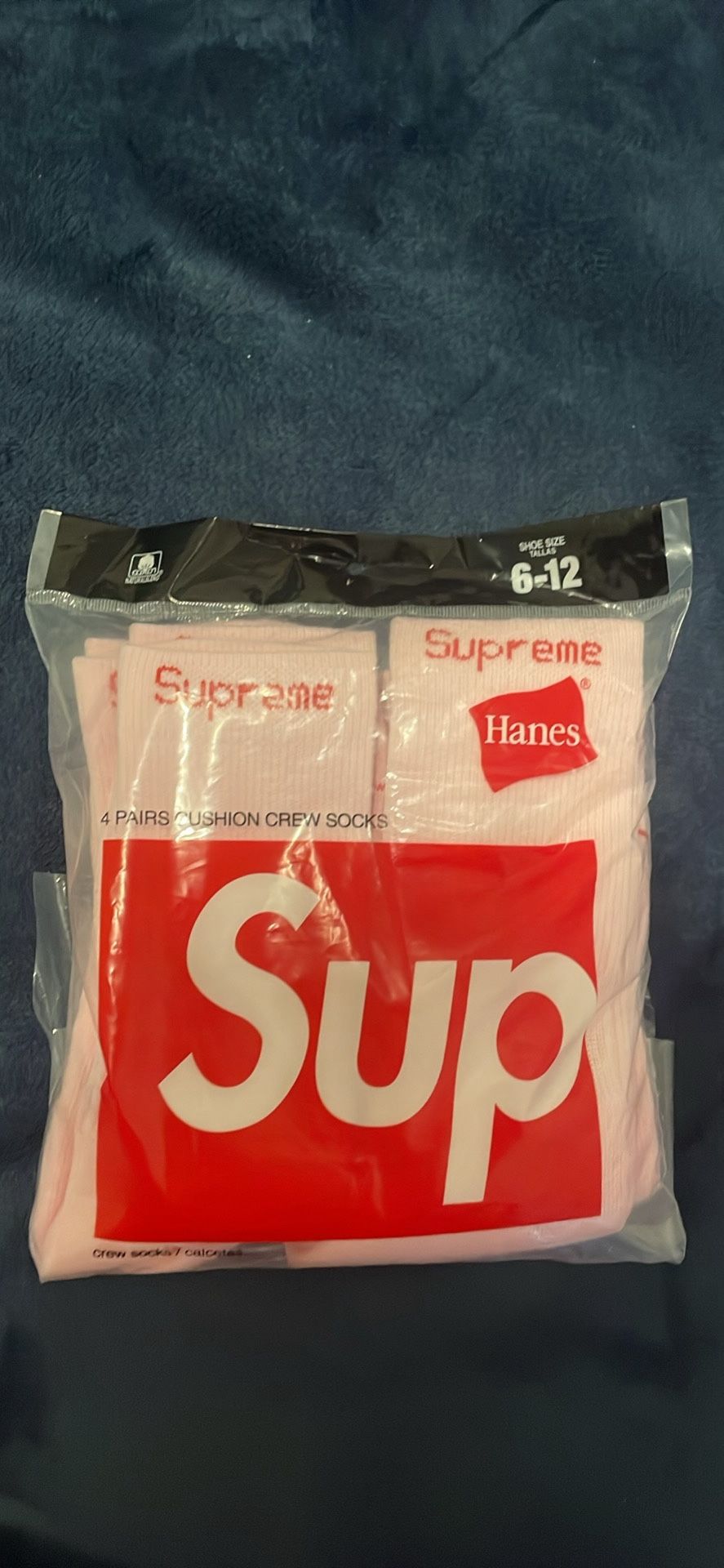 Supreme Crew Socks Light Pink 4-pack