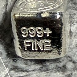 .999 silver cube