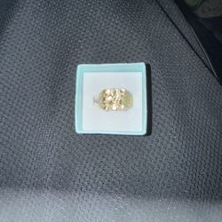 Solid 10k Nugget Ring