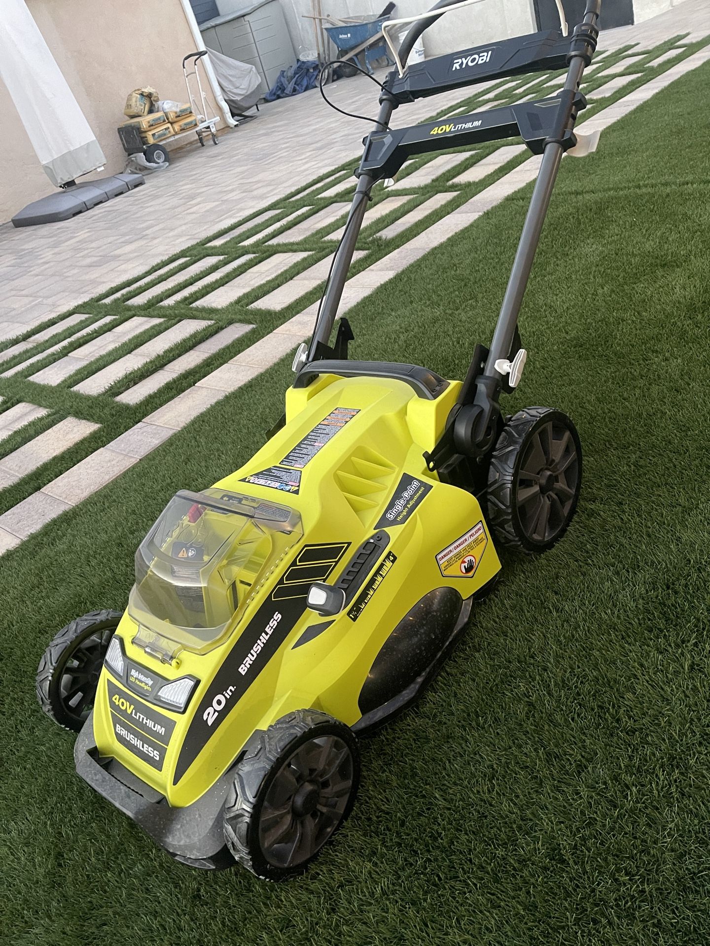 RYOBI Lawn Mower And Grass Trimmer