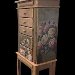 Tall Jewelry Armoire,  Organizer,  Renovated 
