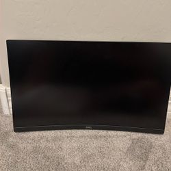 Gaming Monitor-Curved 24” Dell With Stand