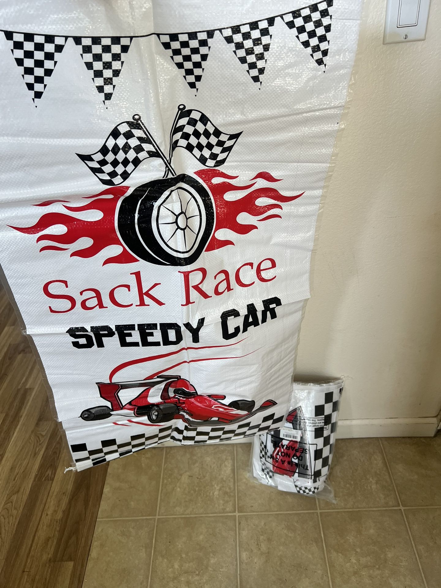 SACK RACE THEME CAR RACING