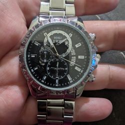 Men's Watch, Necklace And Bracelet Combo